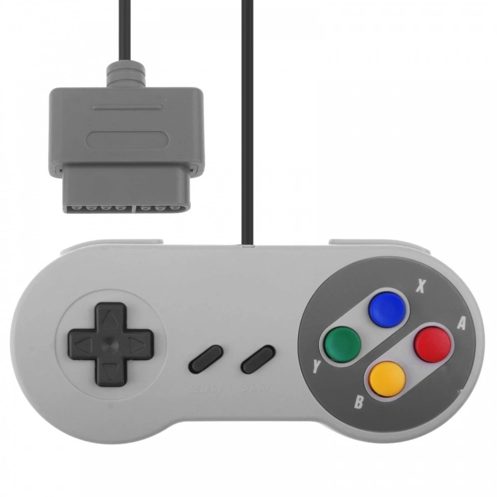 Mando compatible Nintendo SNES - Gamepad SFC para Super Famicom y Super NES