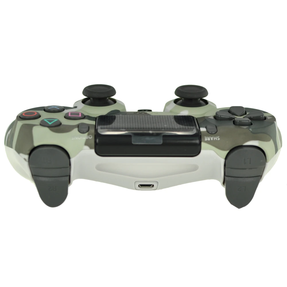 Mando compatible PS4 camuflaje inalámbrico DoubleShock 4 detalle botones