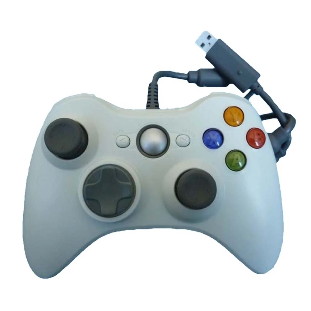 Mando con cable Xbox 360 Compatible Blanco - Controlador ergonómico y preciso
