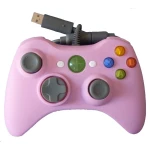 Mando con cable Xbox 360 Rosa Compatible - Controlador ergonómico y fiable