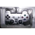 Mando Dual Shock para Sony Playstation 2 en color Plata compatible y económico