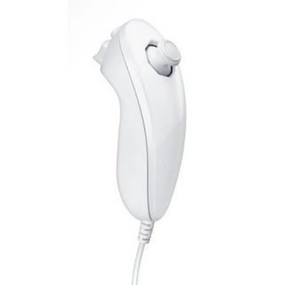 Mando Nunchuck Wii Compatible Blanco para Control Preciso y Cómodo