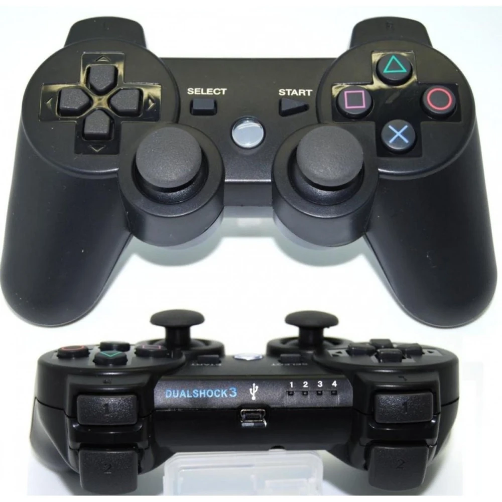 Mando Replica Dual Shock 3 Sixaxis Negro PS3 Bluetooth - Control Inalámbrico