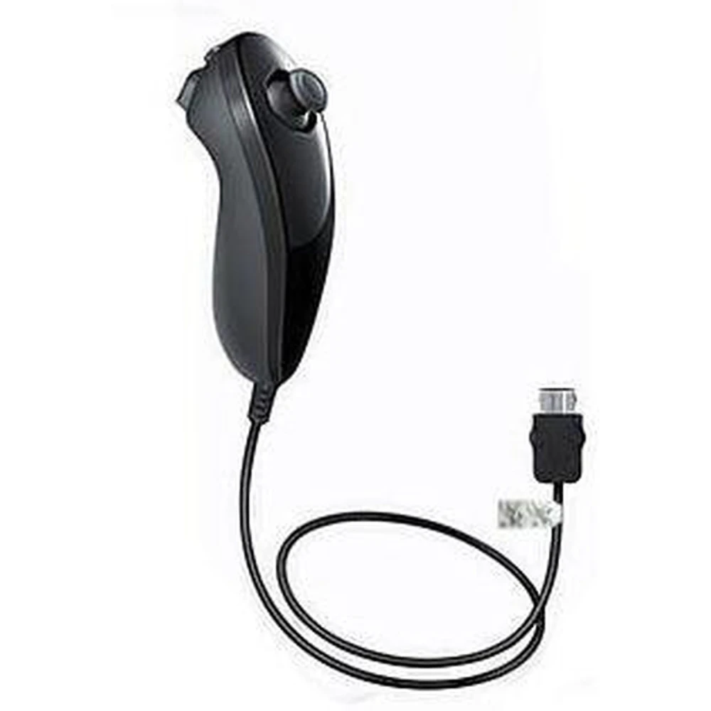 Mando Wii Nunchuck Negro Compatible para Control Preciso en Juegos Wii