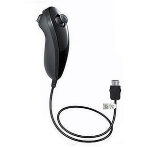 Mando Wii Nunchuck Negro Compatible para Control Preciso en Juegos Wii