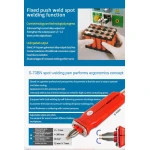 Maquina soldadura de puntos Sunkko 709AD+ 220V con soldador para batería de litio 18650