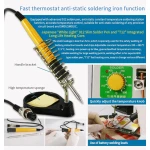 Maquina soldadura de puntos Sunkko 709AD+ 220V con soldador para batería de litio 18650