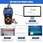 Medidor de baterías Konnwei KW600 12V para coche y moto - Herramienta de diagnóstico