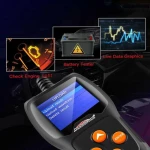 Medidor de baterías Konnwei KW600 12V para coche y moto - Herramienta de diagnóstico