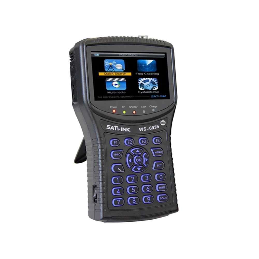 Medidor de señal digital terrestre WS6935 DVB-T2 de alta definición para profesionales