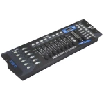 Mesa Controladora De Luces DMX 512 192 Canales con conexiones y adaptador de corriente