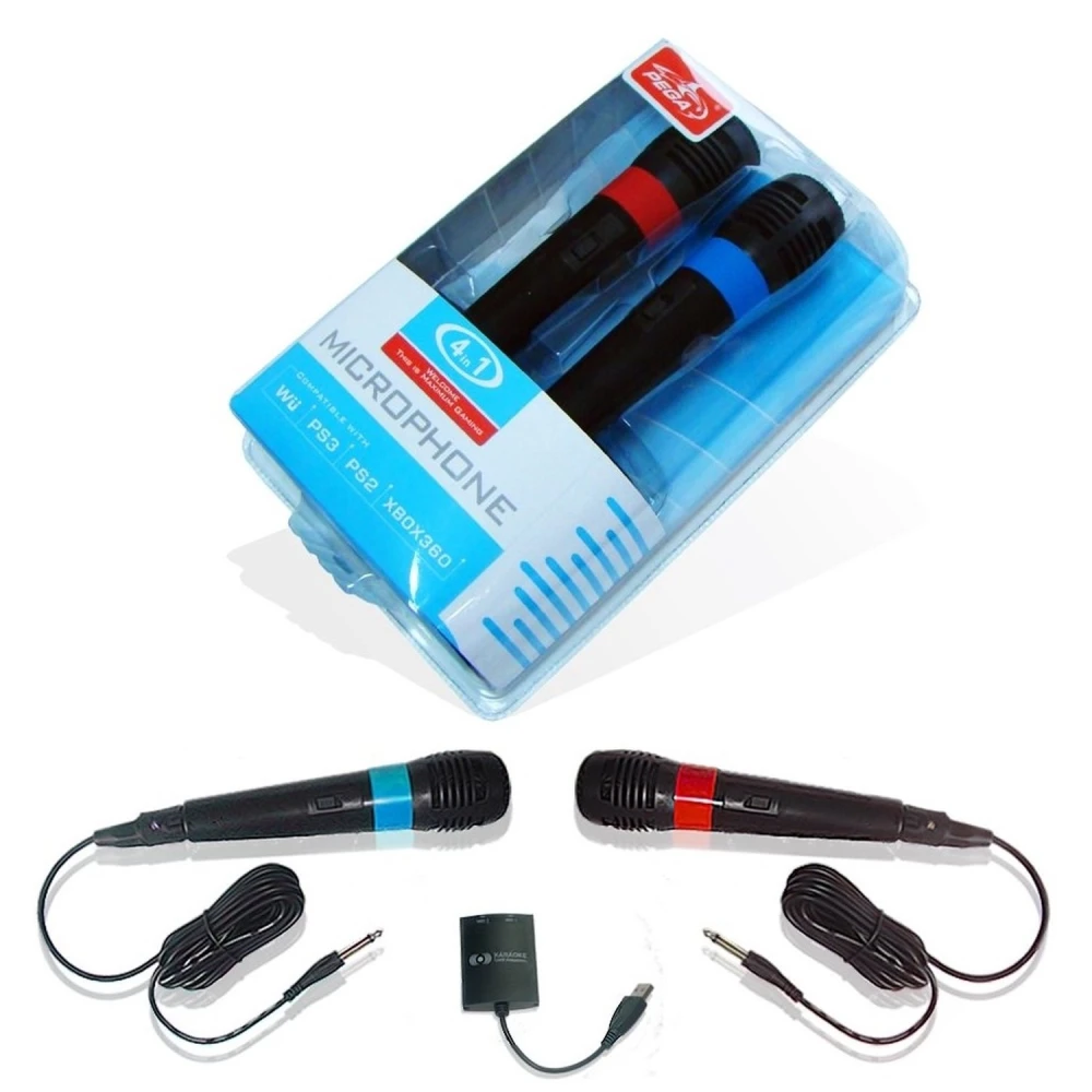 Micrófono USB compatible con Wii, Xbox360 y PS2 para juegos y karaoke