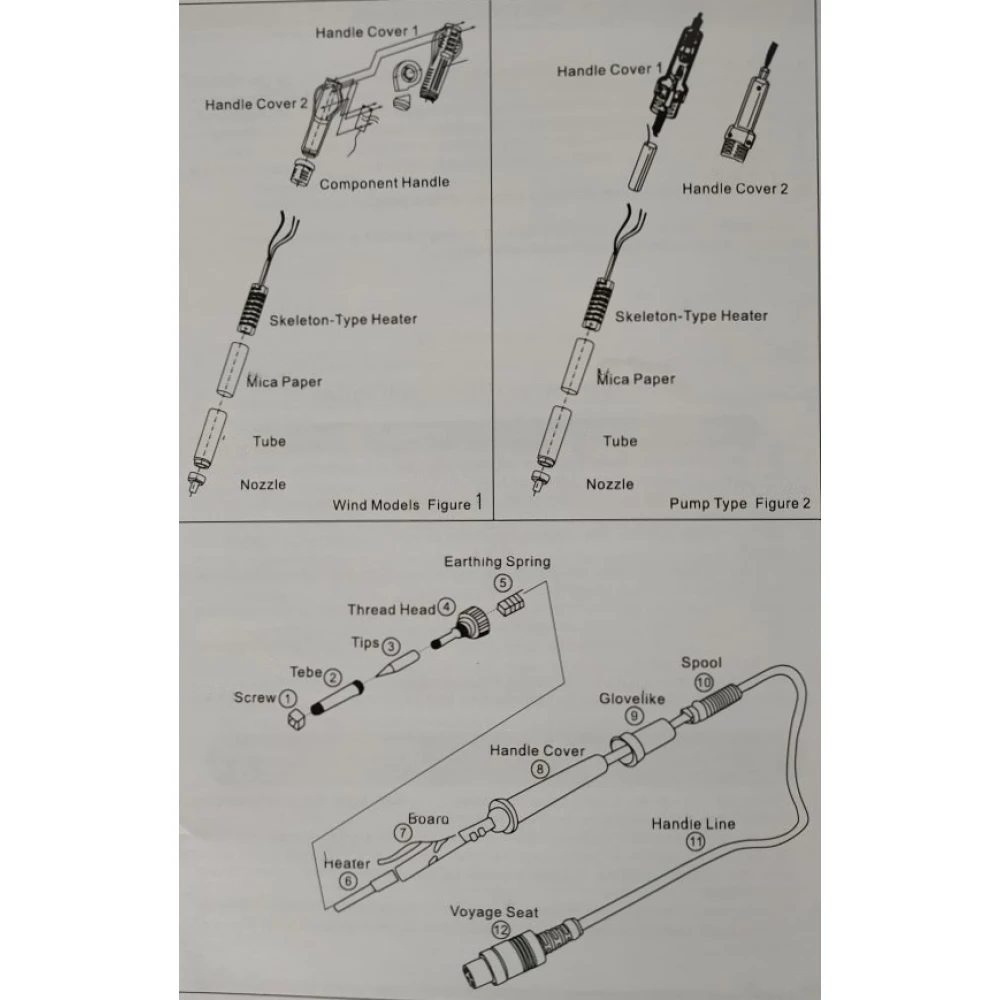 Mlink H7 estación de soldadura 3 en 1 con aire caliente y fuente de alimentación DC