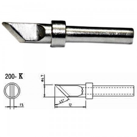 Mlink S4 MOD 200-K Replacement soldering iron tips Soldering iron tips Mlink 2.00 euro - satkit