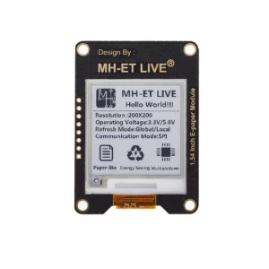 Módulo de papel electrónico de 1.54 pulgadas con interfaz SPI para Raspberry, Arduino y STM32