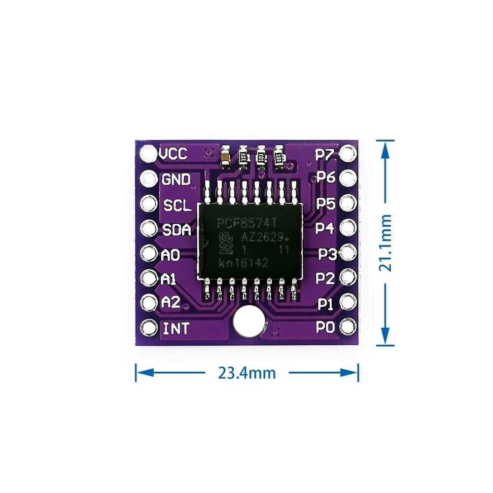 Módulo I2C PCF8574T para Arduino - Extensor de Puertos E/S en Cascada