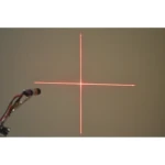 Módulo láser rojo enfoque en cruz 5mW 3V-5V para medición electrónica