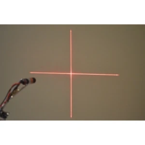 Módulo láser rojo enfoque en cruz 5mW 3V-5V para medición electrónica