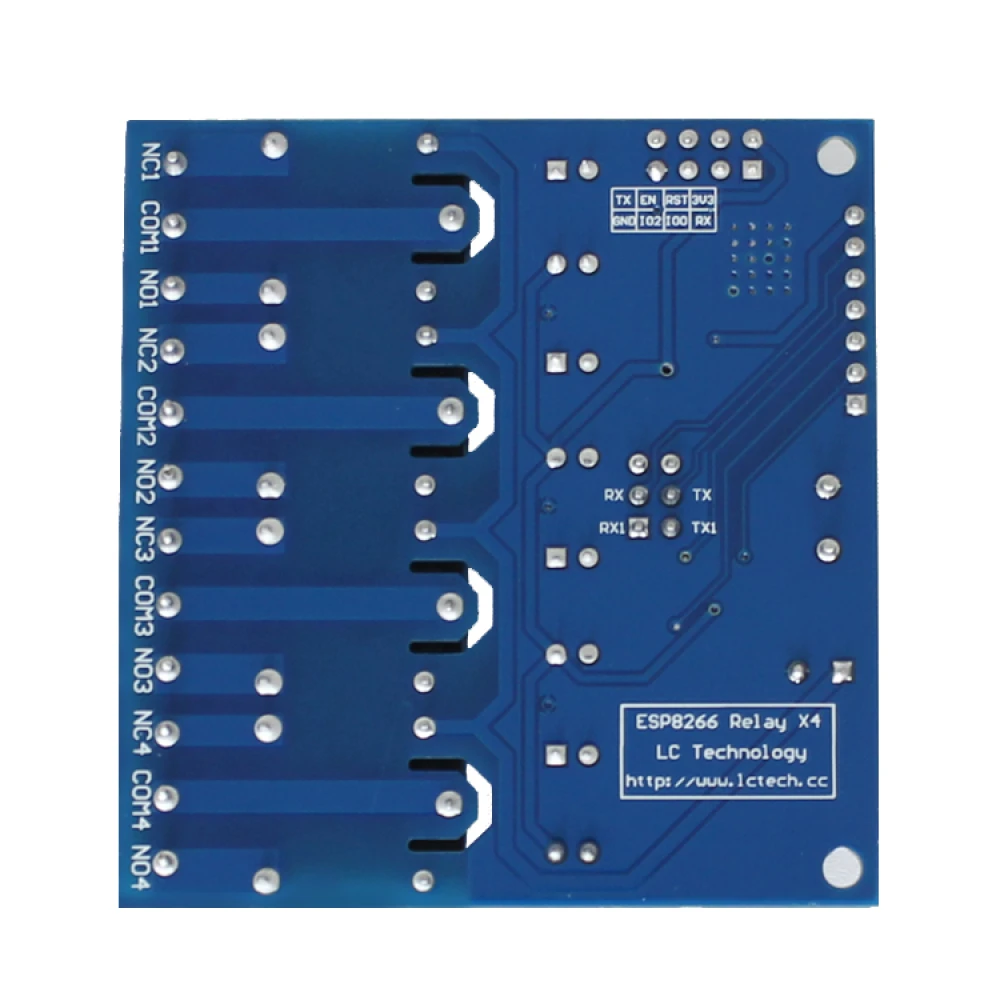 Módulo relé wifi 4 canales ESP8266 para control remoto smart home
