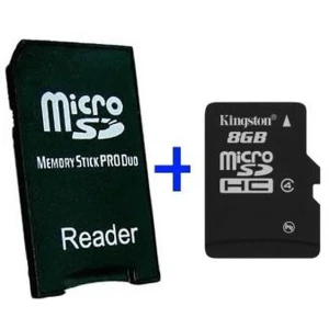 MS Pro Duo Adapter Microsd 32GB PSP - Adaptador y Tarjeta de Memoria