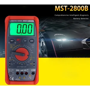 MST-2800B Multímetro Digital Inteligente con Pantalla LCD Grande para Automoción
