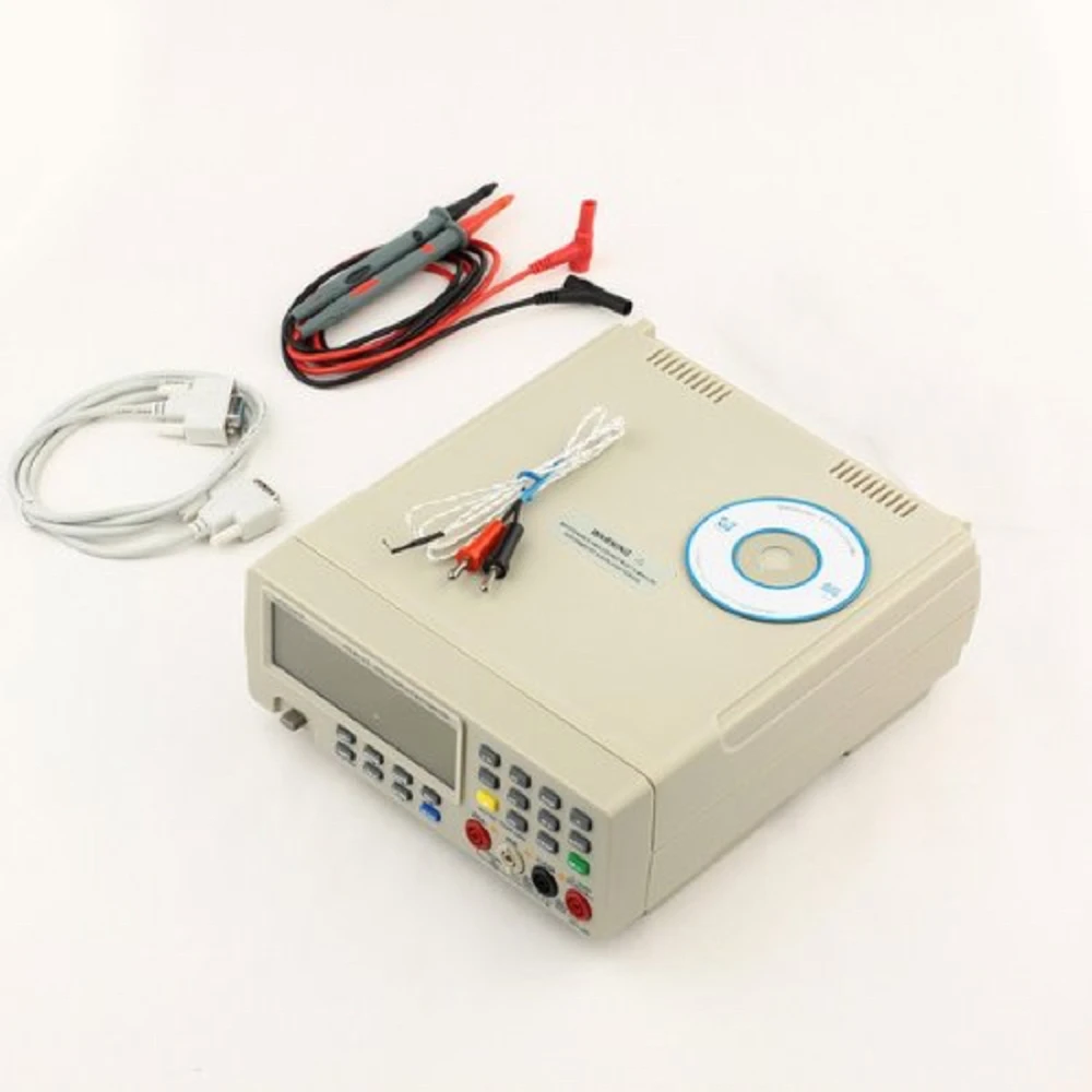 Detalle de la pantalla doble y botones del multímetro Vici 8145