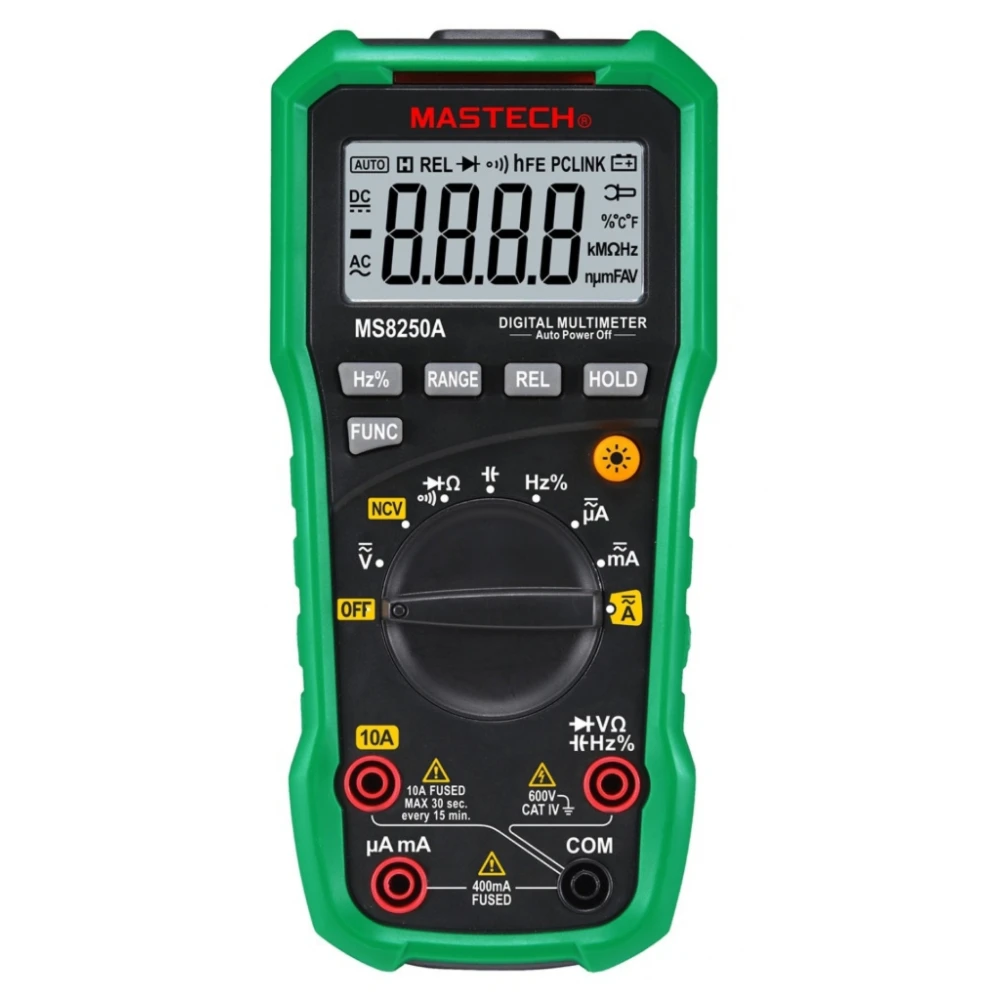 Multímetro digital Mastech MS8250A con detector de voltaje sin contacto