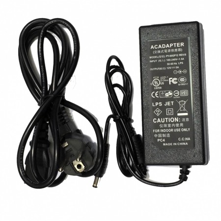 Power supply 12v 5A with connector 5,5mm tft and led  monitors LED LIGHTS  9.00 euro - satkit