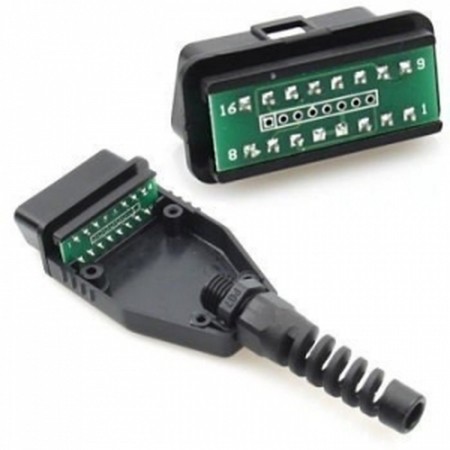 Obd II Male connector 16 pins CAR DIAGNOSTIC CABLE  2.00 euro - satkit