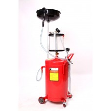 Waste Oil Drainer Extractor Portable Hydraulic Collecting Oil Machine 80l With Glass Tank
