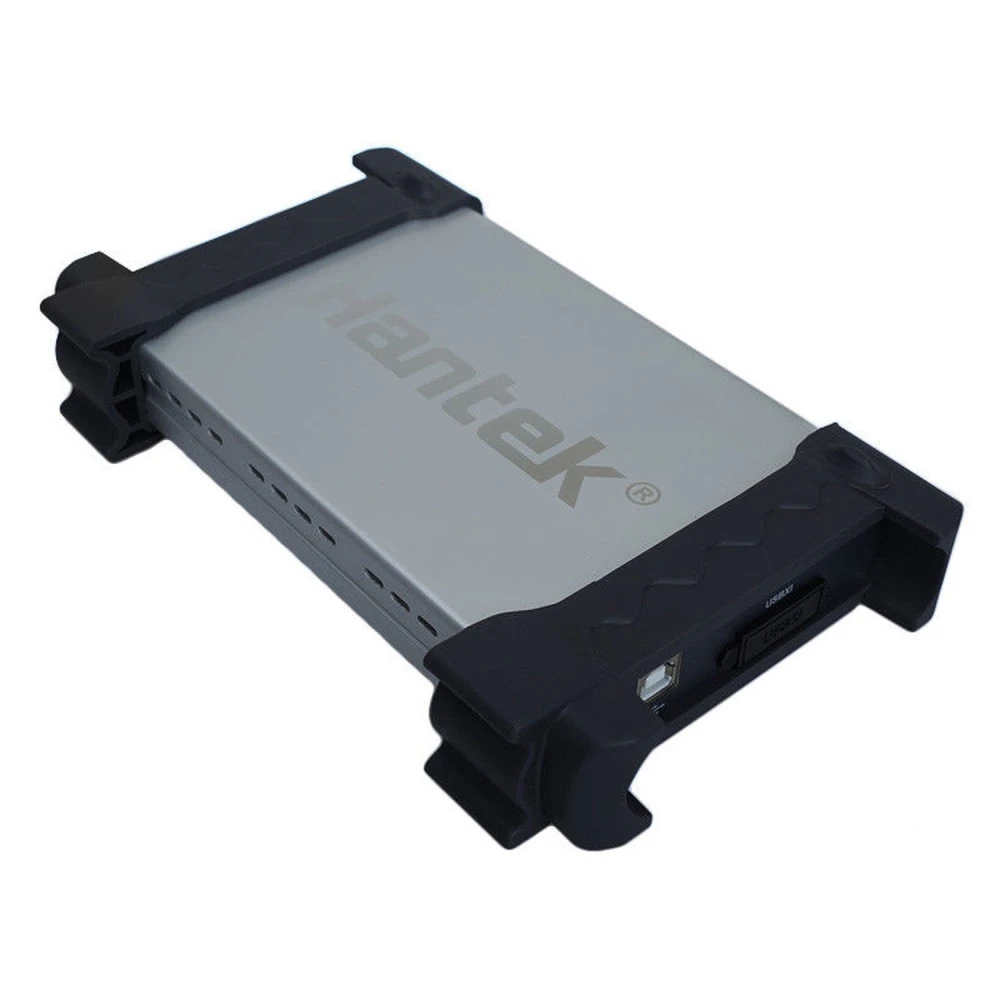 Pantalla del software mostrando formas de onda del Hantek 6022BE