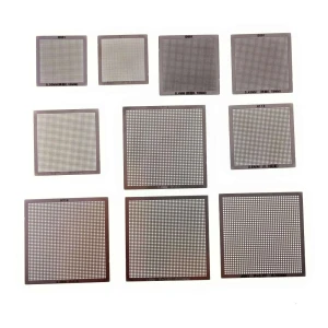 Pack 10 Plantillas Universales BGA Reballing Calor Directo de 0,3 a 0,76 mm
