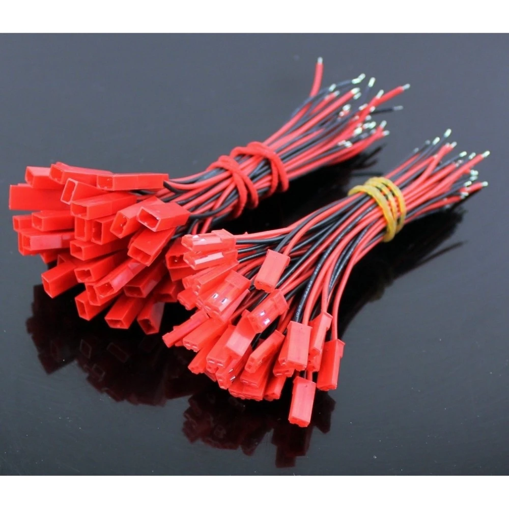 Pack 20 conectores JST con cable (10 hembra + 10 macho) para drones y RC