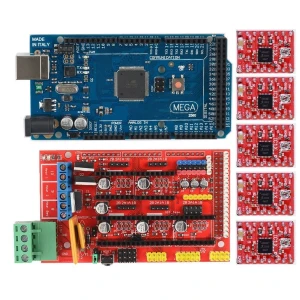 Pack Reprap RAMPS 1.4 + Arduino Mega + 5 control paso a paso A4988 para impresoras 3D