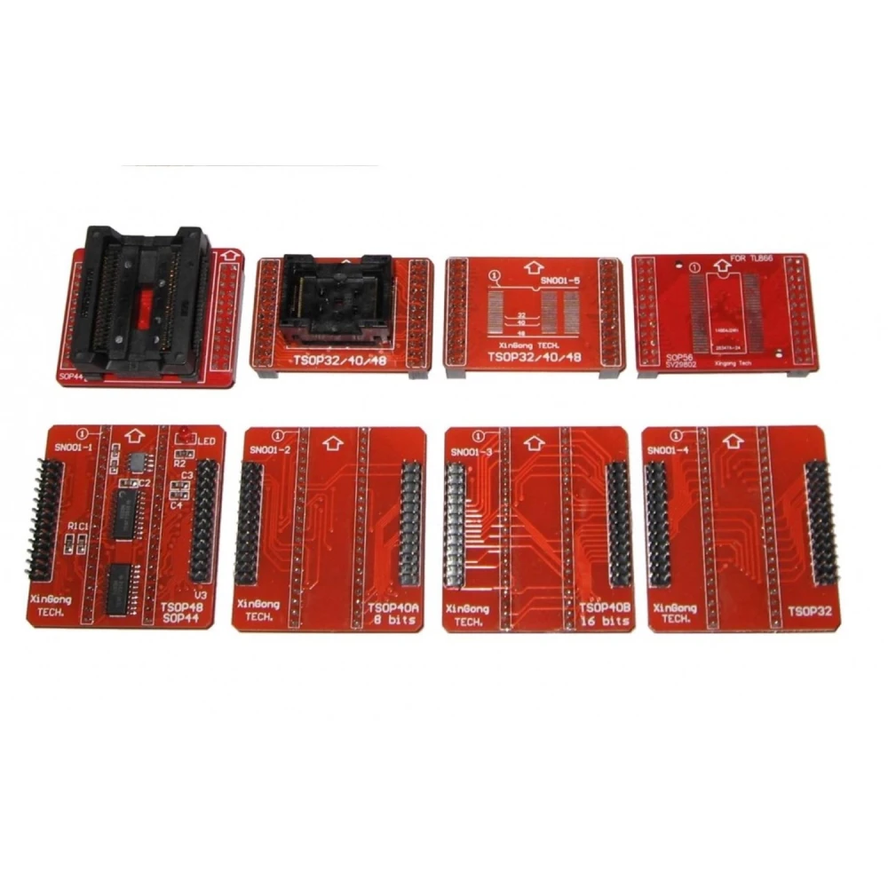 Pack Zócalos adaptadores para programador TL866CS y TL866A con TSOP48 y SOP40