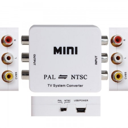 PAL/NTSC to PAL/NTSC Bi-directional TV Format System Converter Box Adapter INFORMATICA Y TV SATELITE  11.00 euro - satkit