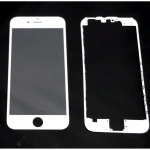 Pantalla de Cristal Iphone 6 Blanco con Marco Adhesivo para Reparación