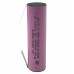 RECHARGEABLE BATTERY BATTERY 18650 2600mAh 3,7V with Soldering Tongue