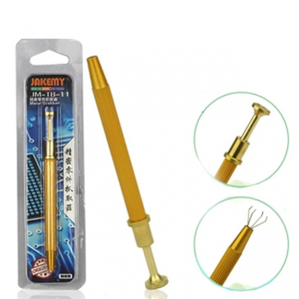 Pinza capturadora universal 4 patas para componentes, tornillos y cables