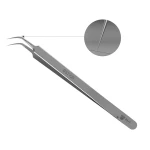 Pinzas Best Q5 en uso para manipulación de componentes electrónicos pequeños