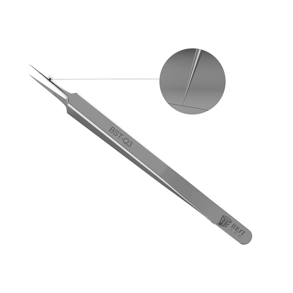 Pinzas extrafinas para electrónica Best Q3 rectas para retirar componentes electrónicos