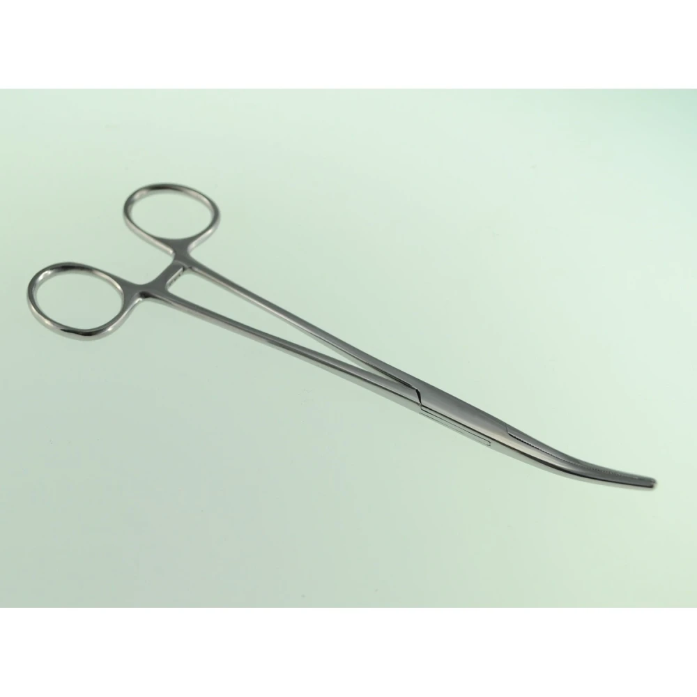 Herramienta pinzas tenaza curvadas 18cm con cierre de 3 posiciones para manipulación de cables y componentes pequeños