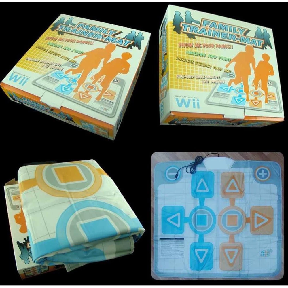 Pista Family Trainer para Nintendo Wii - Alfombra de Ejercicio y Juego para 2 Jugadores