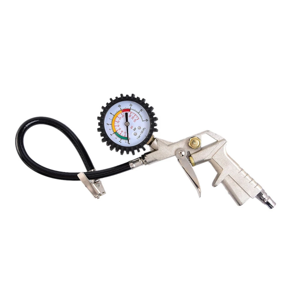Pistola inflado neumaticos con medidor de presion para compresor de aire TSX TOOL