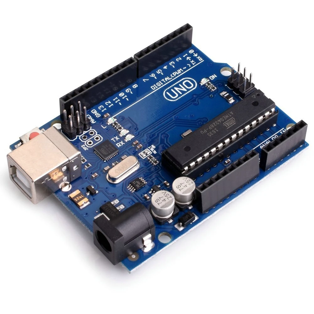 Placa Arduino Uno compatible ATmega328P-PU para proyectos electrónicos