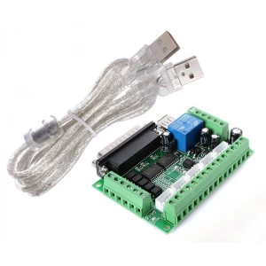 Placa controladora CNC 5 ejes Mach3 USB con adaptador para motor paso a paso