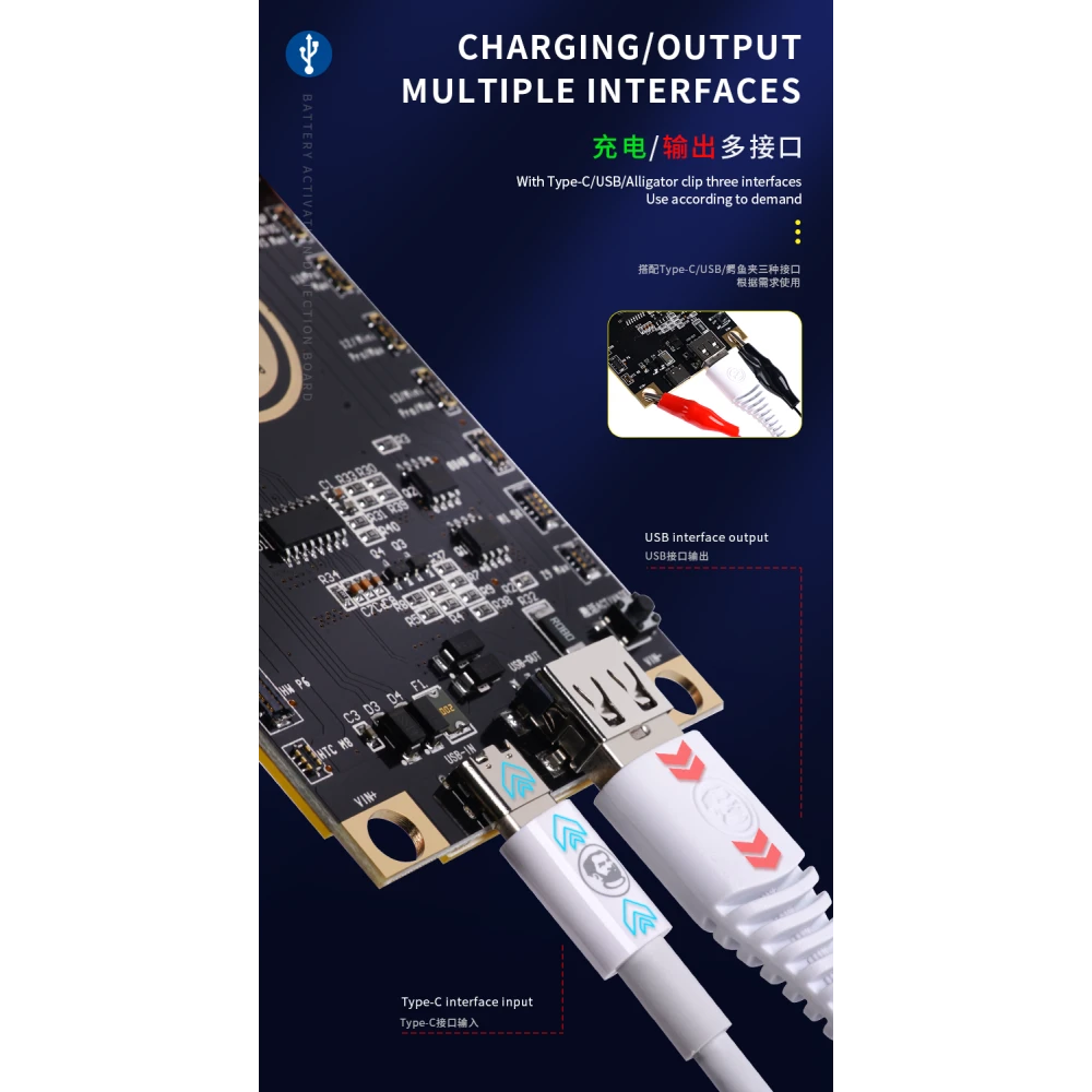 Placa de activación de batería Mechanic BA27 para iPhone y Android