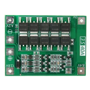 Placa de protección PCB 3S 40A para batería de litio - Versión mejorada