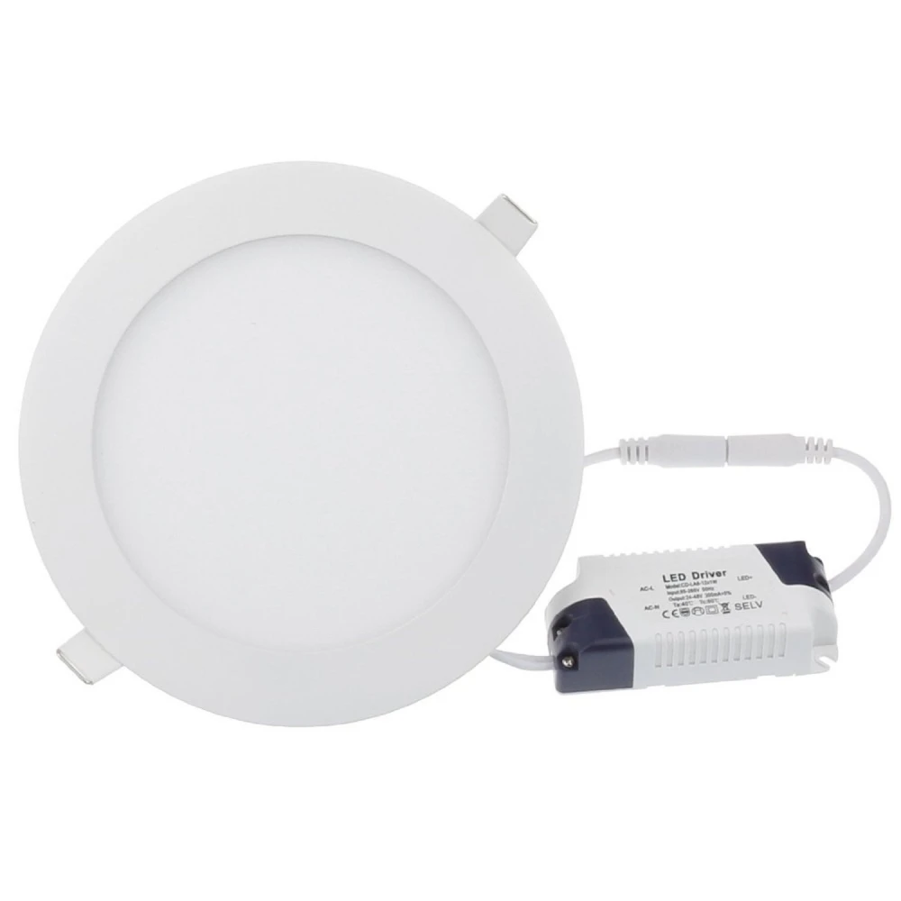 Placa LED redonda 24W blanco frio SuperSlim 6000K Downlight LED