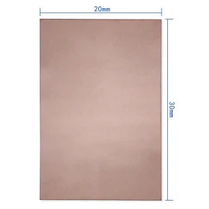 Placa PCB cobre 20x30cm una cara de fibra de vidrio FR4 para DIY
